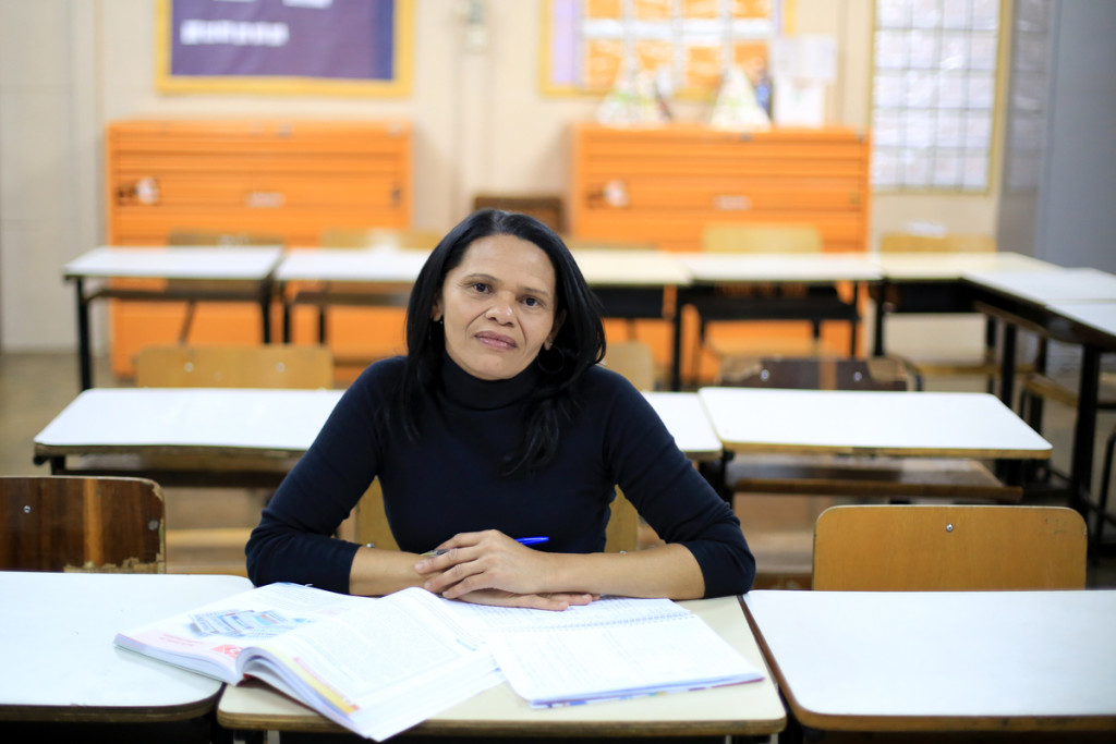 Brasília(DF), 25/08/2015 - Na foto, Severina Araújo, que estuda no programa EJA, educação de jovens e adultos, no Varjão. Foto: Rafaela Felicciano/Metrópoles