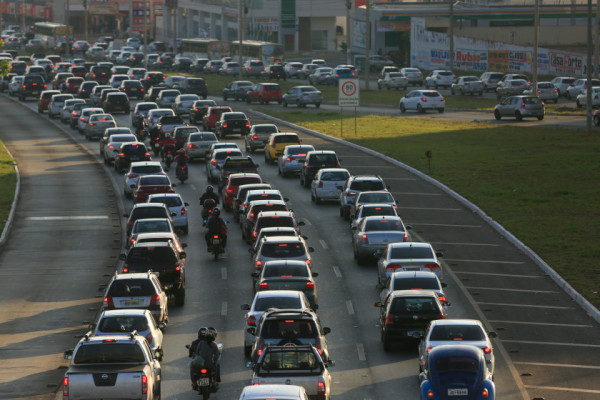 Brasília(DF), 03/11/2015 - greve dos metroviarios - transito na eptg . Foto: Rafaela Felicciano/Metrópoles