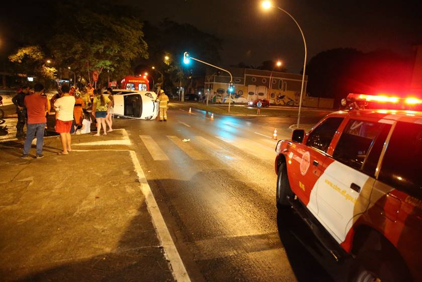 Bombeiros registram vários acidentes e uma morte no trânsito do DF