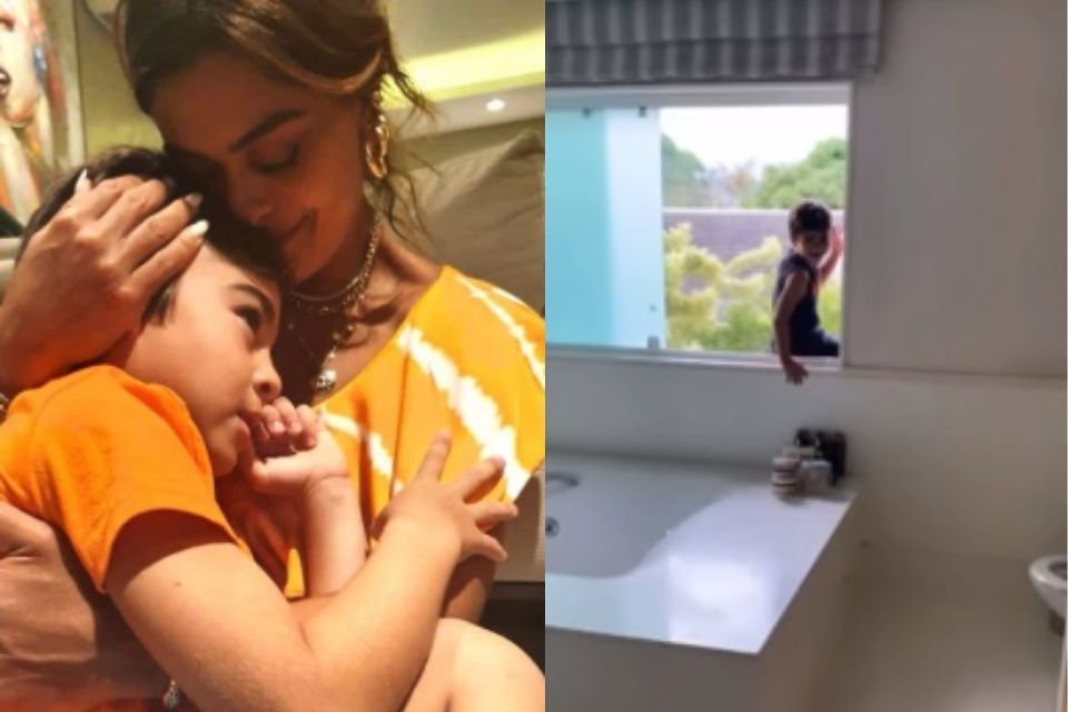 Juliana Paes Toma Susto Ao Ver O Filho Pendurado Em Janela Pestinha