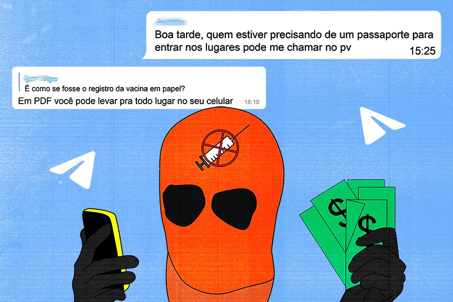 Certificados falsos de vacina são anunciados no Telegram por R 500