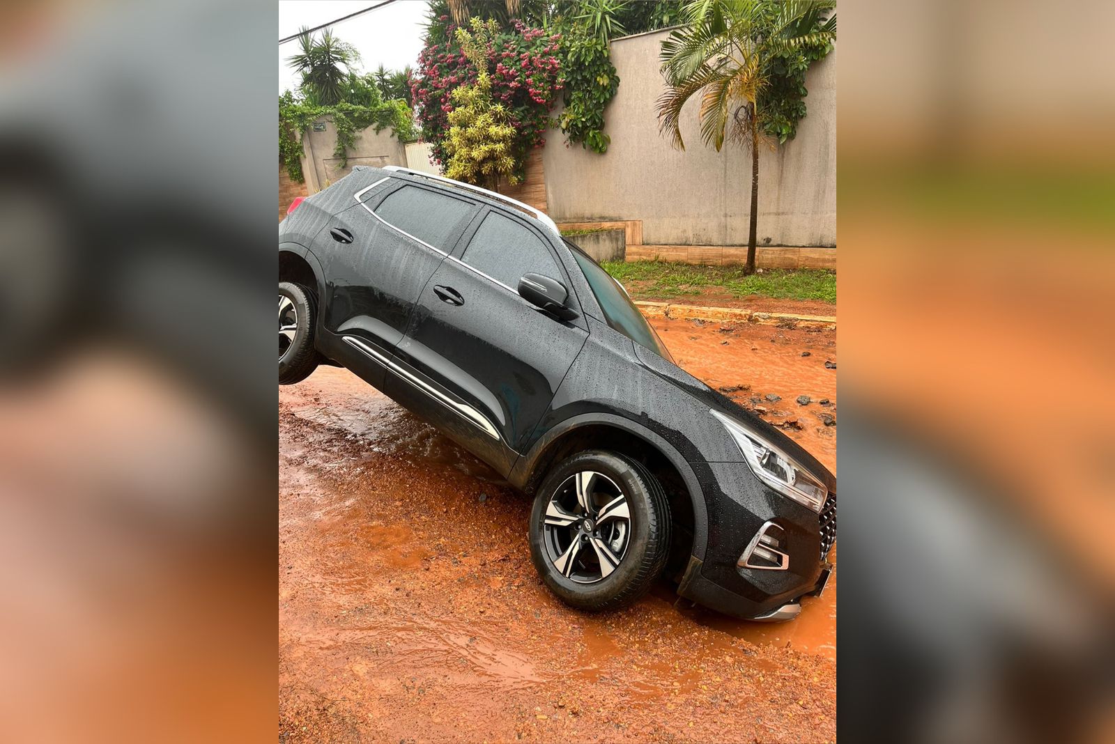 Buraco Aberto Em Pista Suga Carros Durante Chuvas No Df V Deos