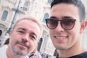 Gugu Liberato e Thiago Salvático 
