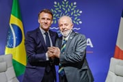 Lula e o presidente francês Emmanuel Macron
