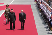 O estreitamento de laços entre Rússia e Coreia do Norte acontece no momento em que a tensão global aumenta