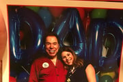 Daniela Beyruti e Silvio Santos