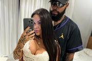 Nego Di com a esposa, Gabriela Sousa