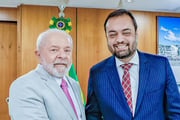 O presidente Lula (PT) com o governador do Rio, Claudio Castro (PL)