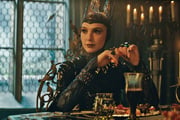 (L-R) Rachel Zegler as Snow White and Gal Gadot as Evil Queen  in DISNEY's live-action SNOW WHITE. Photo courtesy of Disney. © 2024 Disney Enterprises, Inc. All Rights Reserved.