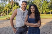 Cauã Reymond e Bella Campos em Vale Tudo