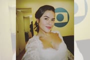 É a primeira vez que a atriz se veste de noiva em uma novela