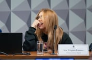 A empresária e influenciadora Virginia Fonseca comparece à Comissão Parlamentar de Inquérito (CPI) do Senado que investiga apostas on-line, conhecida como CPI das Bets