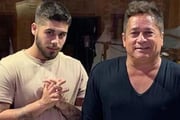 Leonardo e Zé Felipe posam para as redes sociais