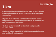 Os cinco primeiros colocados receberão prêmios