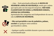 A prova de águas abertas exige uma vestimenta específica