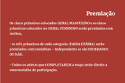 As premiações do aquathlon