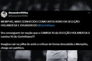 Web reage ao recorde alcançado por Memphis Depay com a Holanda.