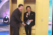 Luis Ricardo e Silvio Santos viveram momentos divertidos no palco do SBT