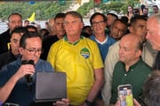 Bolsonaro ao lado do ex-ministro Gilson Machado