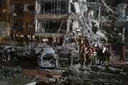 Destroços em Tel Aviv