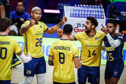 O Brasil reagiu a partir do terceiro set