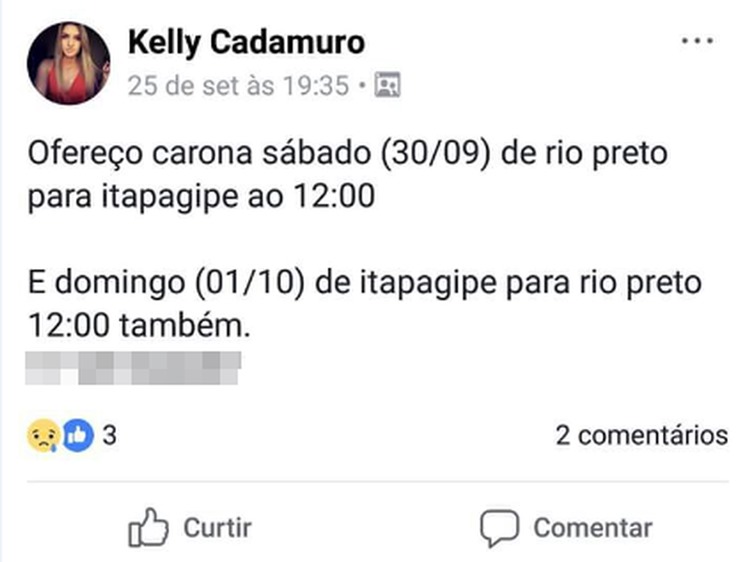 Reprodução/Facebook