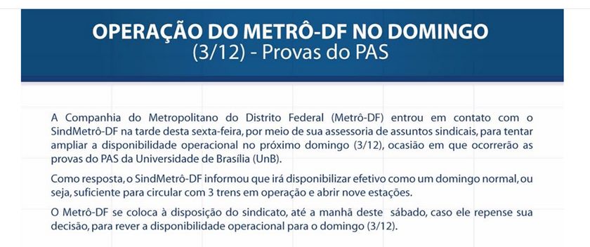 Metrô/Divulgação