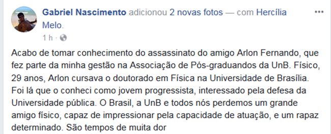 Reprodução/FAcebook