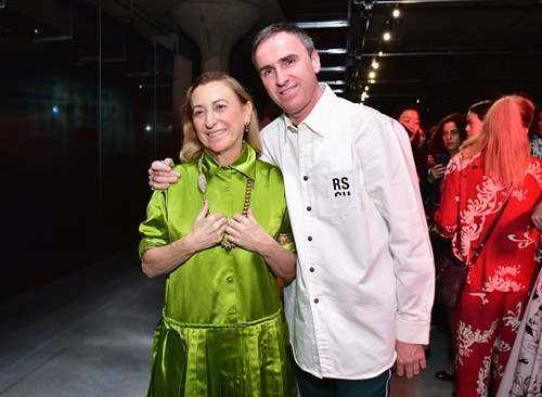 Miuccia Prada e Raf Simons