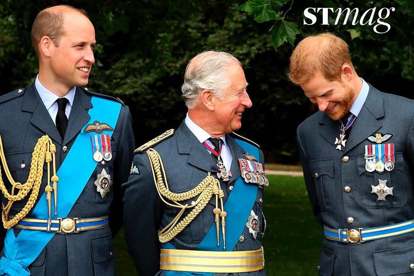 Príncipes Charles com os filhos, William e Harry