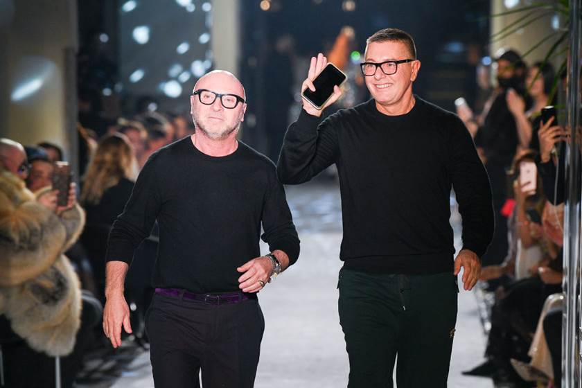 Estilistas Domenico Dolce e Stefano Gabbana