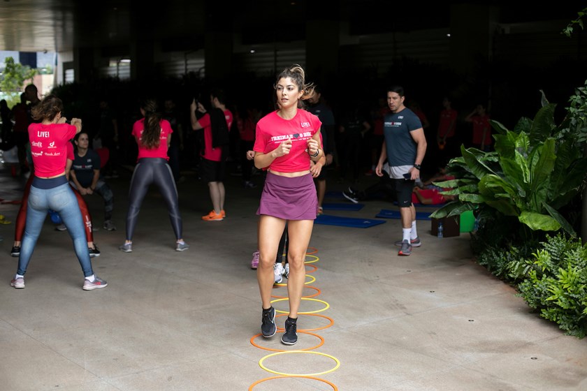 Aulão beneficente do projeto Treinar o Bem agita o B Hotel