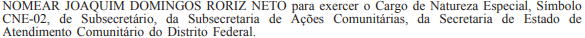 Reprodução/DODF