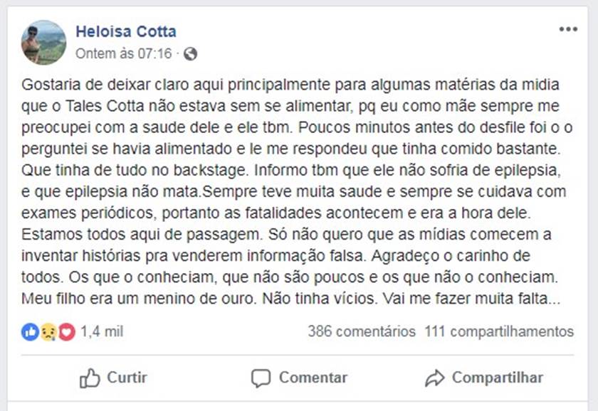 Reprodução/Facebook