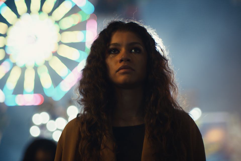 Zendaya em Euphoria, da HBO