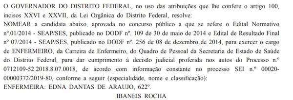 Reprodução/DODF