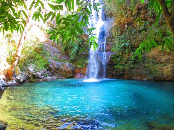 Cachoeira Santa Bárbara em Cavalcante, Chapada dos Veadeiros (GO)