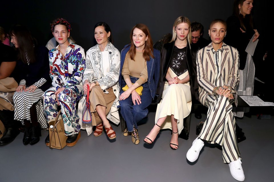 Convidadas em desfile da Tory Burch