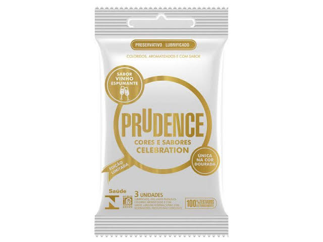 Embalagem de preservativo da marca Prudence Celebration