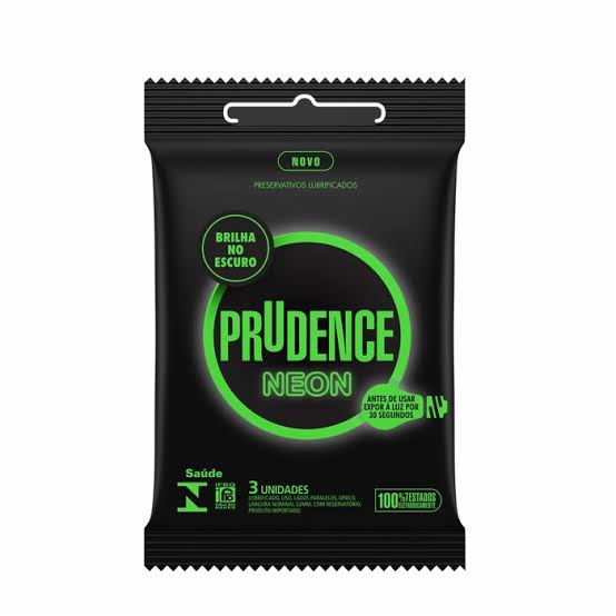 Embalagem de preservativo Prudence Neon