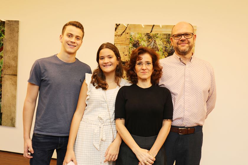 Caio, Maria Luísa, Daniela e Antônio Lessa