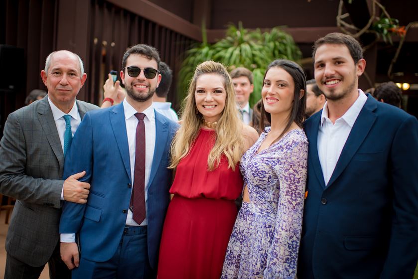 Oscar Lóssio, João Carlos Lossio, Sônia Lossio, Maria Eduarda Espíndola e João Ricardo Lossio