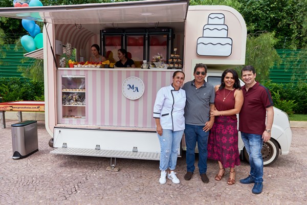 Maria Amélia, Ronaldo Dias, Daniela Perboni e Marcelo Perboni