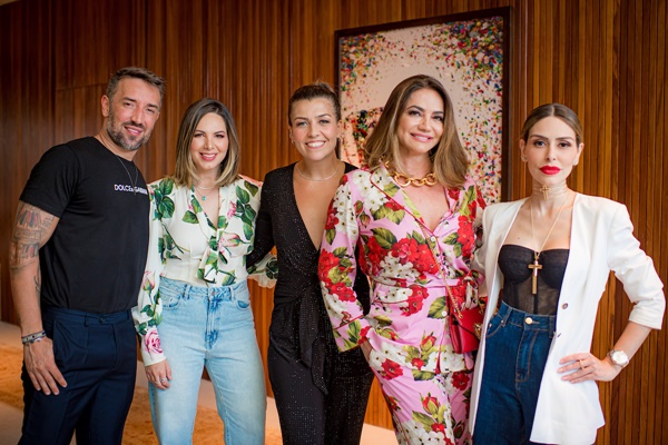 André Monjardim, Fabiana Ortega, Margot Albuquerque, Isabella Carpaneda e Anna Carolina Noronha