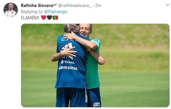 Tweet de torcedor do Flamengo