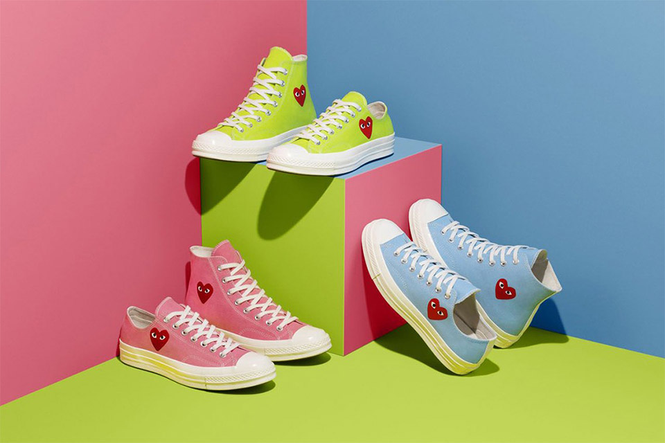 Converse e Comme Des Garcons lancam nova parceria multicolorida Metropoles