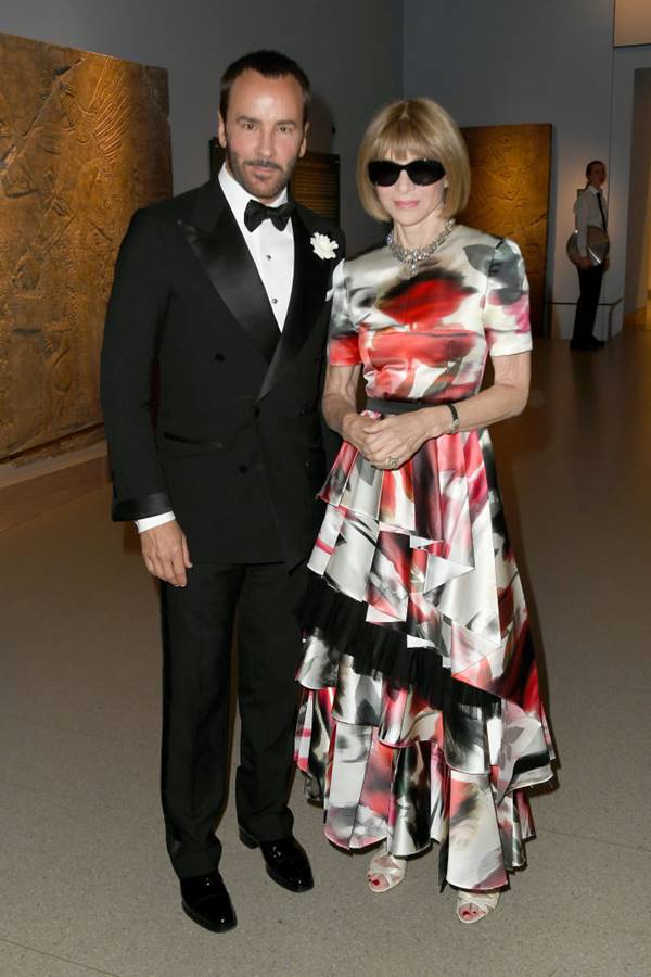 Anna Wintour e Tom Ford em evento