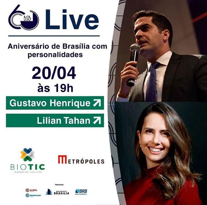 Biotic e Metrópoles abrem homenagens a Brasília em live