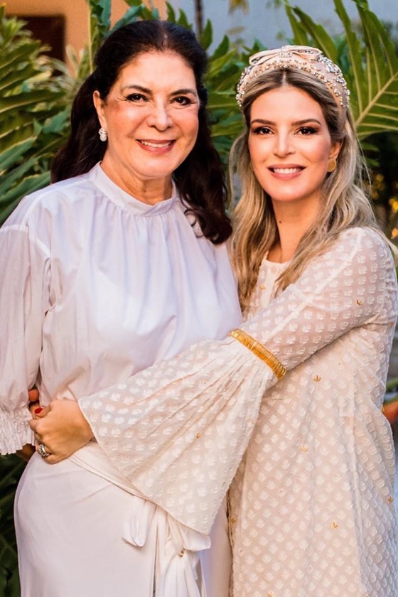 Duda Portella Amorim e a mãe