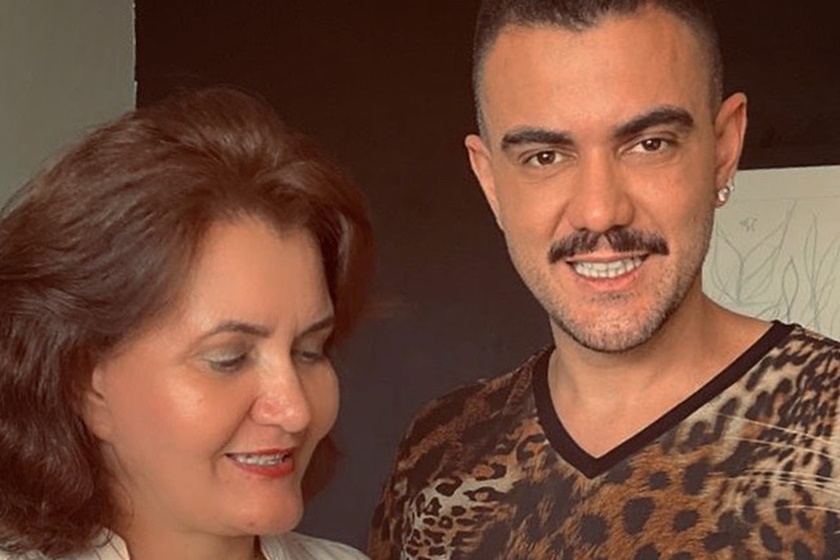 Tiago Correia e a mãe